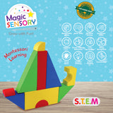 50 Piece EVA Shaped Building Blocks: Build, Learn, and Play Safely!