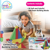 50 Piece EVA Shaped Building Blocks: Build, Learn, and Play Safely!