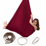 Kids Elastic Yoga Sensory Hammock Swing 150 x 280cm. with accesories