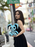 Arctic Blue Voodoo Goth Bunny Plush