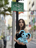 Arctic Blue Voodoo Goth Bunny Plush