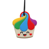 Cupcake Chew Pendant Rainbow