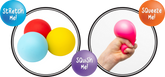 Rainbow Squishy Sensation Ball x 6