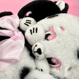 Goth Black And White Two-Headed Stuffed Cat