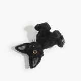 Goth Devon Rex Black Cat Stuffed Animal