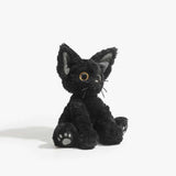 Goth Devon Rex Black Cat Stuffed Animal