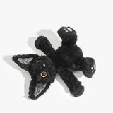 Goth Devon Rex Black Cat Stuffed Animal