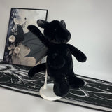 Gothic Style Black Plush Dragon