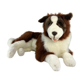 Chocolate Border Collie with satin pocket - 62cm