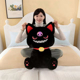 Goth Kawaii Black Evil Cat Plush