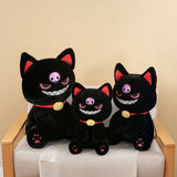 Goth Kawaii Black Evil Cat Plush