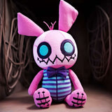 Emo Creepy Pink Bunny Stuffed Animal