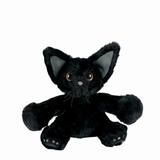 Goth Devon Rex Black Cat Stuffed Animal
