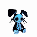 Goth Voodoo Blue Bunny Plush