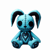 Arctic Blue Voodoo Goth Bunny Plush