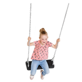 Rubber Swing Seat Medium ‘Curve’ With Galvanised Steel Chains KBT Swing Seat (Commercial grade - Aluminium Insert)