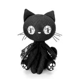 Black Bombay Gothic Cat Plush