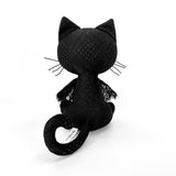 Black Bombay Gothic Cat Plush