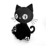 Black Bombay Gothic Cat Plush