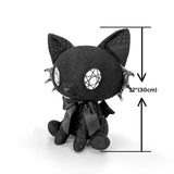 Vampire Goth Black Cat Plush