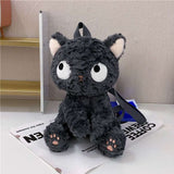Black Kawaii Cat Plush Backpack