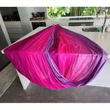 Large Tritone Silky Nylon Wrap Swing- Purple/Pink/Mave (450x250cm)