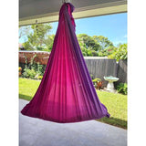 Large Tritone Silky Nylon Wrap Swing- Purple/Pink/Mave (450x250cm)