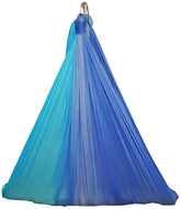 Large Tritone Silky Nylon Wrap Swing- Teal/Blue (450x250cm)