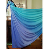 Large Tritone Silky Nylon Wrap Swing- Teal/Blue (450x250cm)