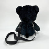 Cute Goth Black Pink Teddy Bear Backpack