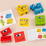 Expressions Matching Block Wooden Puzzles