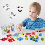 Expressions Matching Block Wooden Puzzles