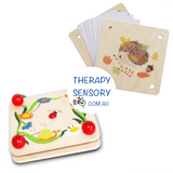 Flower press from TherapySensory.com.au displays both ladybug and echidna versions of the flower press.