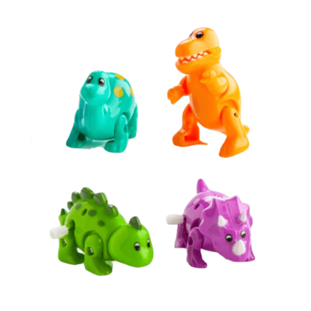 Wind up dinosaur from therapysensory.com.au has a winder on the side that you wind up to make the dinosaurs walk. Great fine motor skill tool.