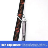 Kids Elastic Yoga Sensory Hammock Swing, includes 1x Hammock, 1 x Connecting Rope, 1 x Extension Band, 1 x Titanium Alloy Lock.