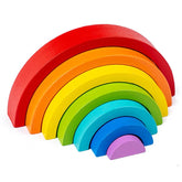 Wooden Rainbow Stacking Blocks