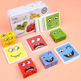 Expressions Matching Block Wooden Puzzles