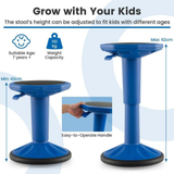 Ergonomic 360-Degree Kids Wobble Stool