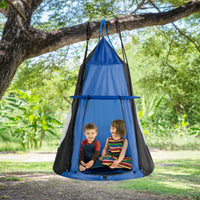 2 IN 1 KIDS HANGING TREE TENT SWING