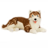 Husky - 62cm lying, red Plush