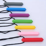 Bar chew pendant with ridges