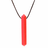 Bar chew pendant with ridges