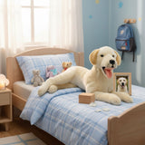 Vibrating Lying Labrador with satin pocket - 62cm