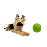 Vibrating German Shepherd with satin pocket - 64cm