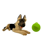 Vibrating Lying German Shepherd Plush Toy- 64cm