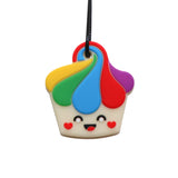 Cupcake Chew Pendant Rainbow
