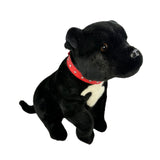 Staffy Black - 32cm weighted aprox 1kg