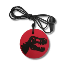 dino chew pendent red