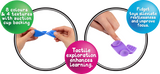 Textured Fidget Set with Strip, Bracelet and Ring