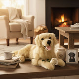 Vibrating  Golden Retriever with satin pocket - 62cm